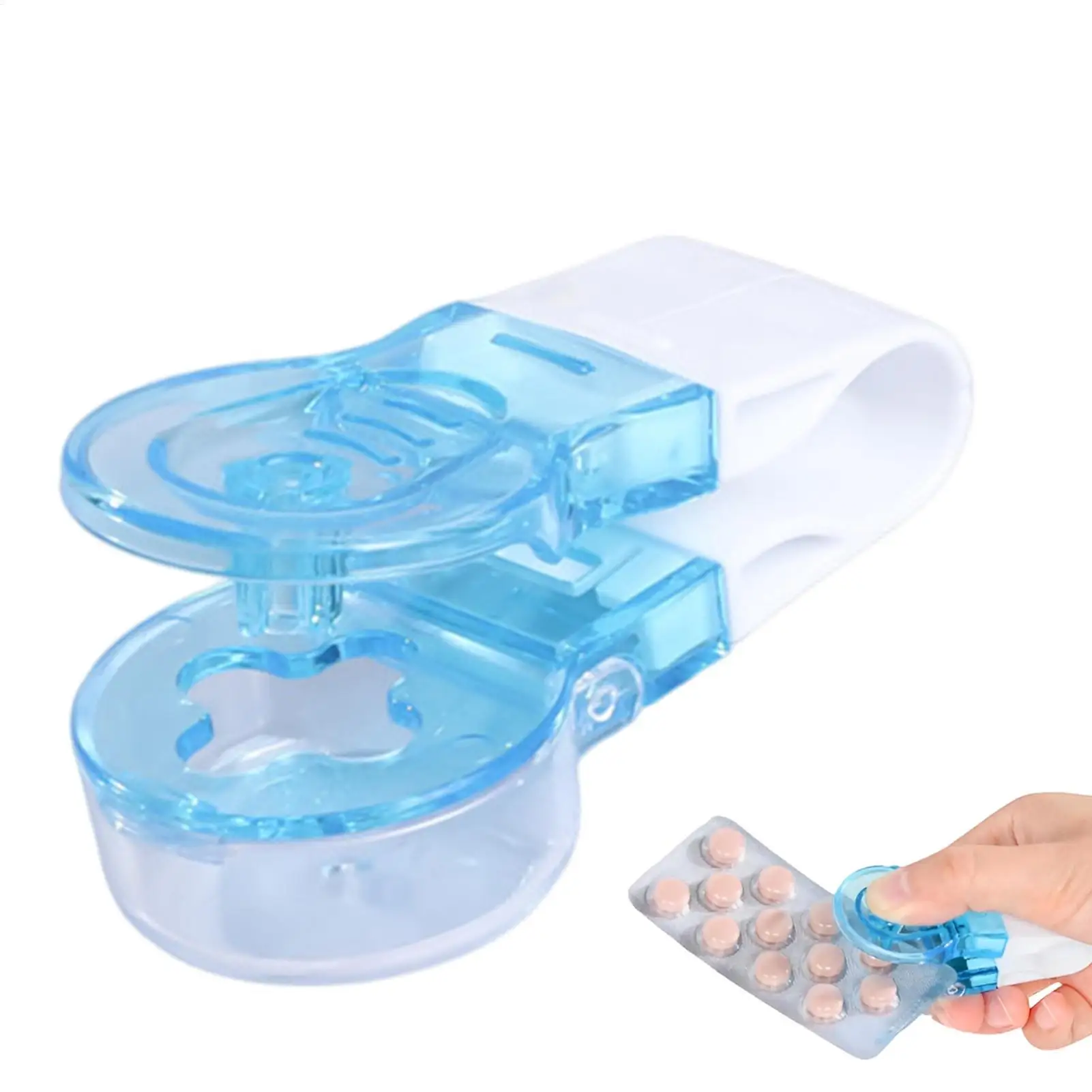 Portable Pill Taker contactless medicine dispenser Tablet Pill Blister Pack Opener Assistance Tool No Contact to Take Pills Out