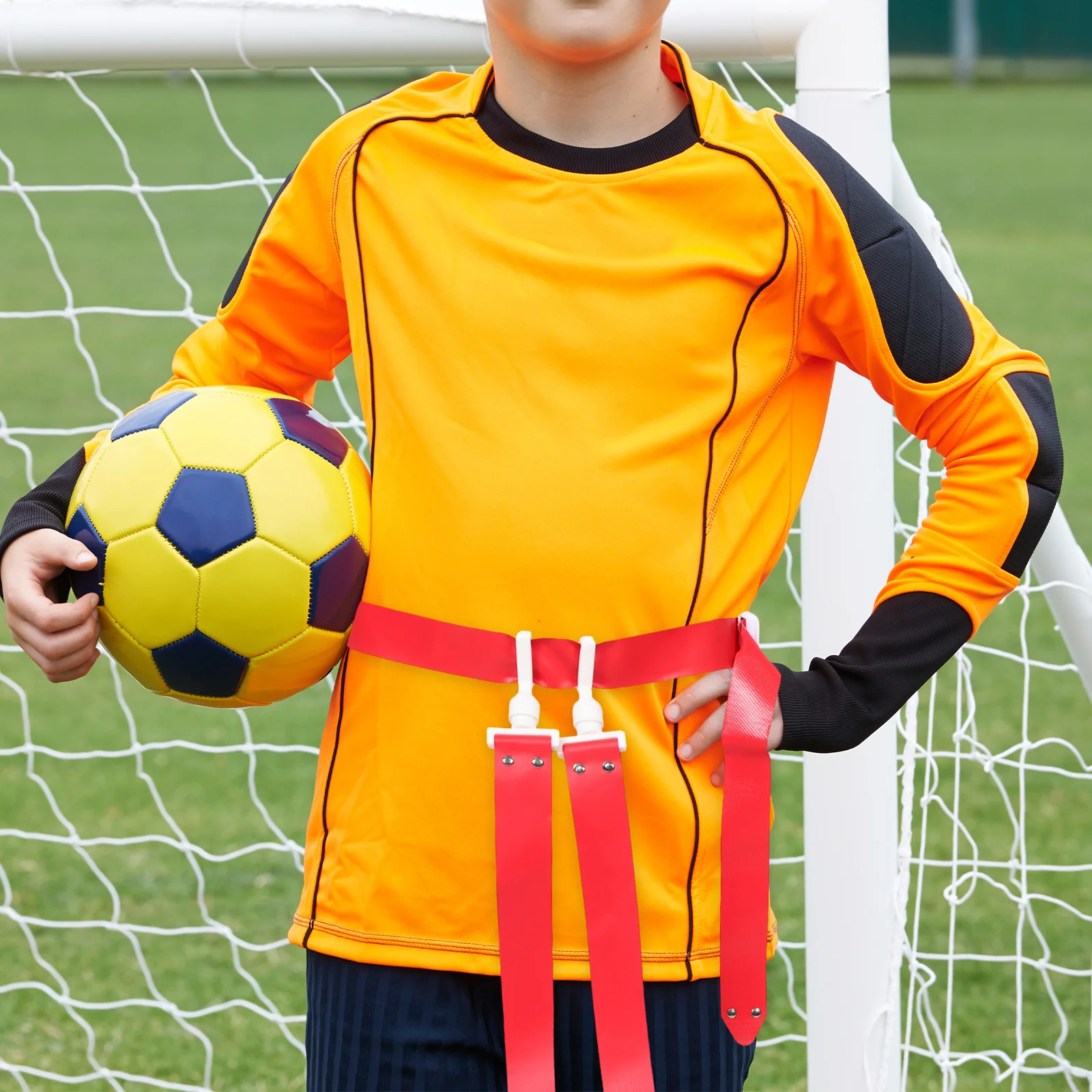 Cinturón de bandera de cintura para entrenamiento de Rugby, cinturón de fútbol ajustable grueso, accesorios de fútbol duraderos para adolescentes, banderas pequeñas