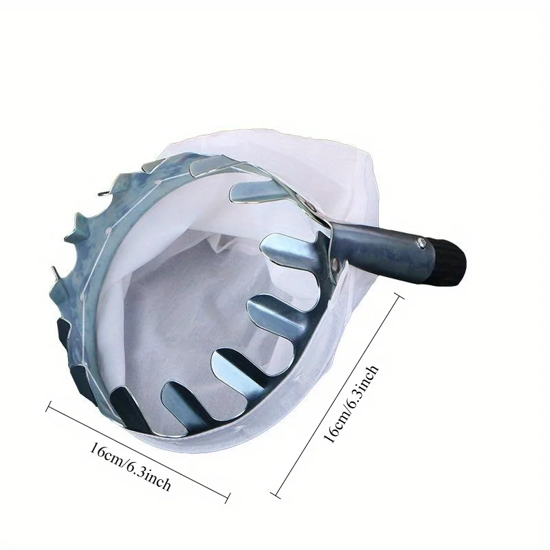 1 قطعة منتقي الفاكهة المعدنية بستان البستنة الخوخ شجرة عالية الفاكهة الماسك دائم مريحة منتقي الفاكهة البستانية #3