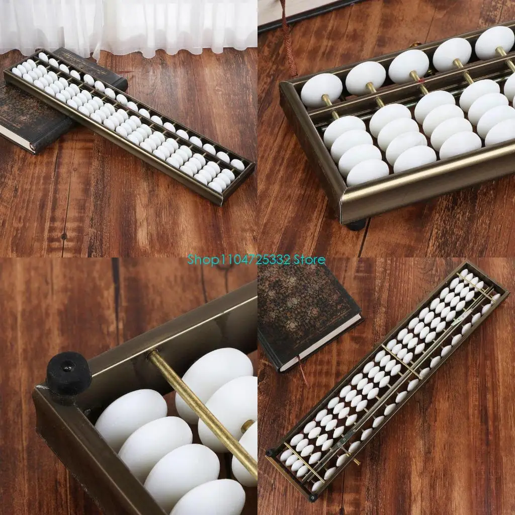 P5EA 17 Digits Rods Soroban Standard Abacus Chinese Japanese Calculator Counting Tool