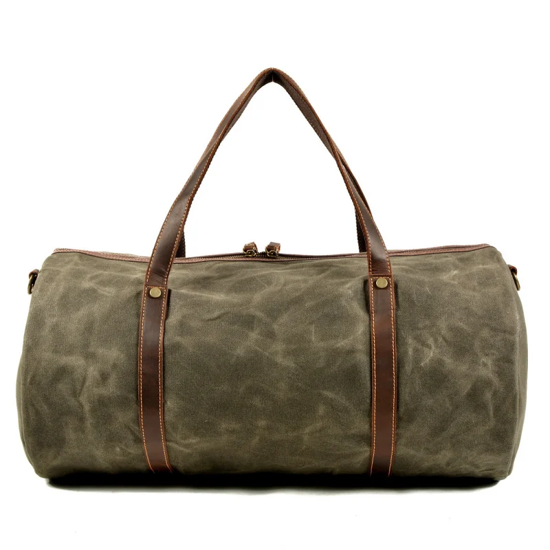 

Retro canvas Travel Bag Large Capacity Waterproof Gym Bag Casual Outdoor Shoulder Bag for Women Men Travel Hiking Camping