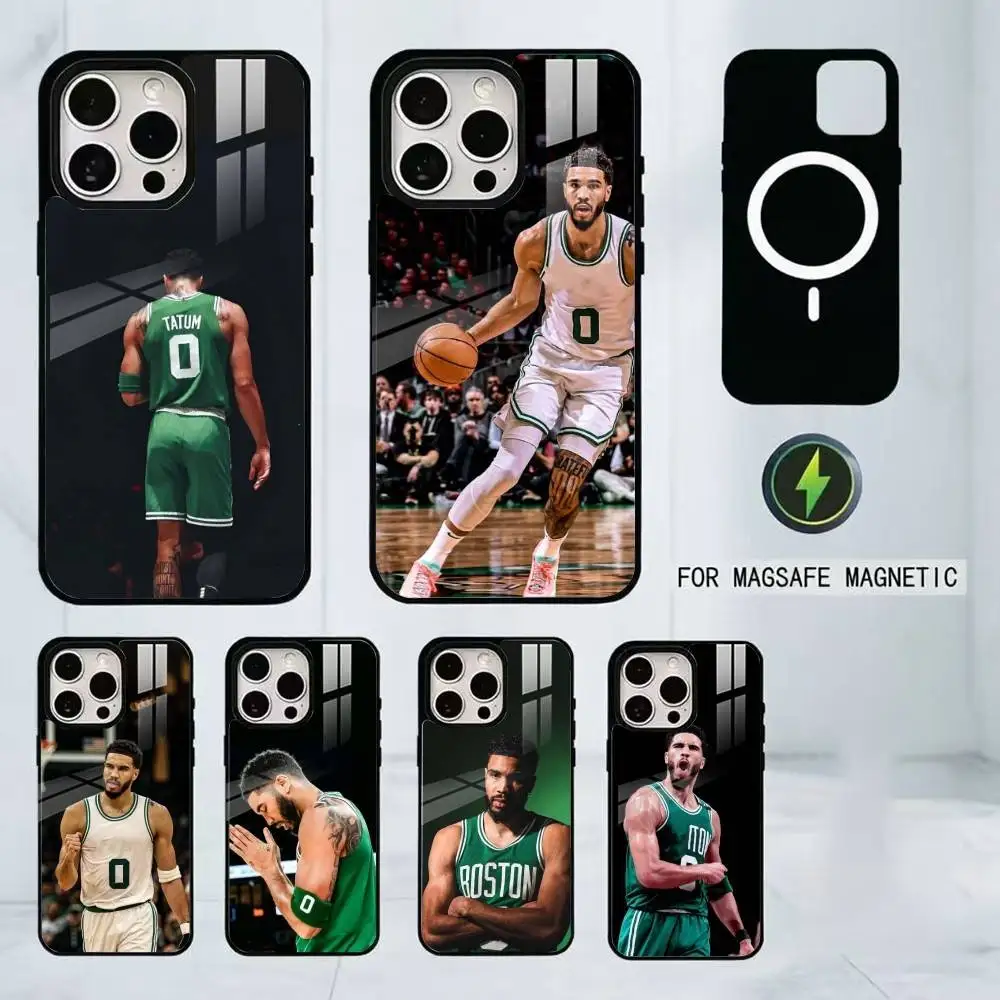 

Jayson Tatum Phone Case For iPhone17,16,15,14,13,12,11 Plus,Pro Magnetic with Magsafe Wireless Charging