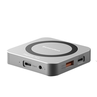 BLUEENDLESS 8 In 1 USB C Hub M.2 NVME SSD Docking Station USB3.1 10Gbps 100W PD 4K60HZ Magnetic M.2 SSD Enclosure For