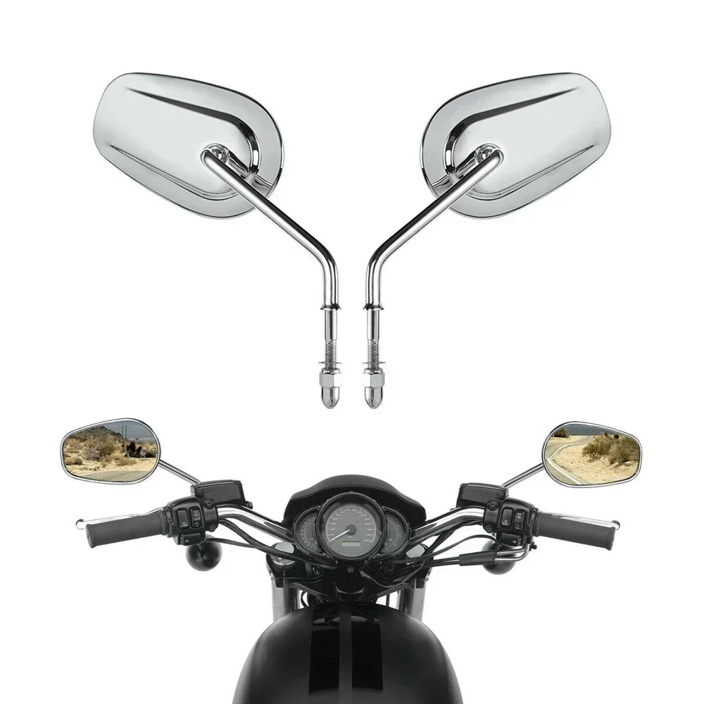 

Motorcycle Rear View Side Mirrors for Harley-Davidson Touring Road King Fat Boy SPORTSTER XL 883 1200 Dyna Softail