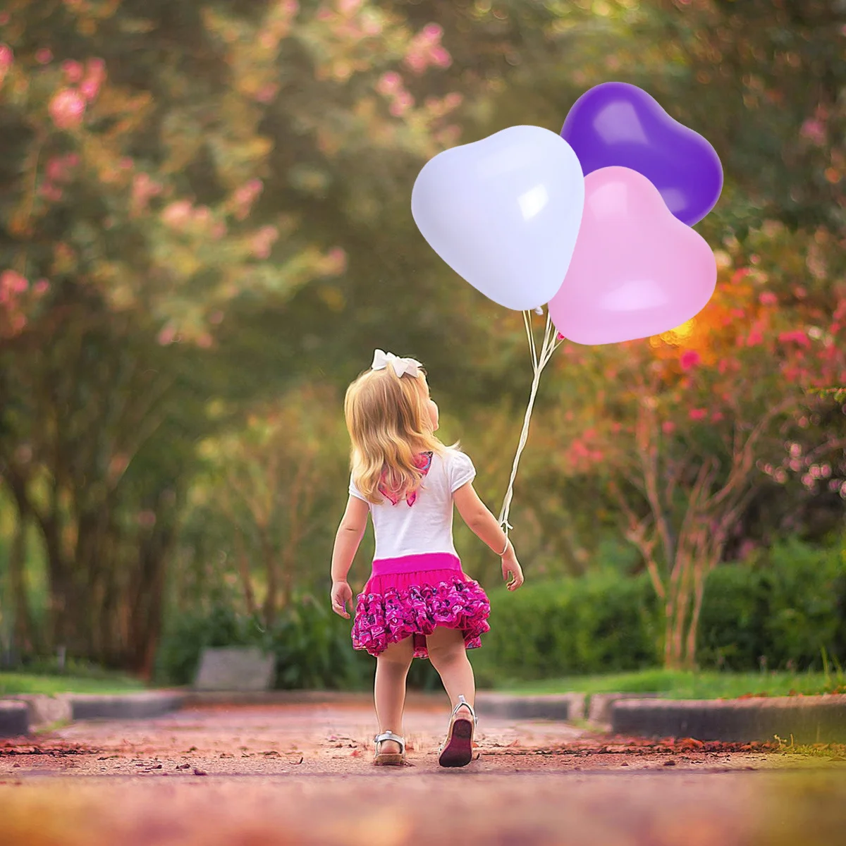 

50Pcs Heart Latex Balloons 10 Inch Creative Wedding Birthday Party Decorative Supplies White Tender Pink Purple