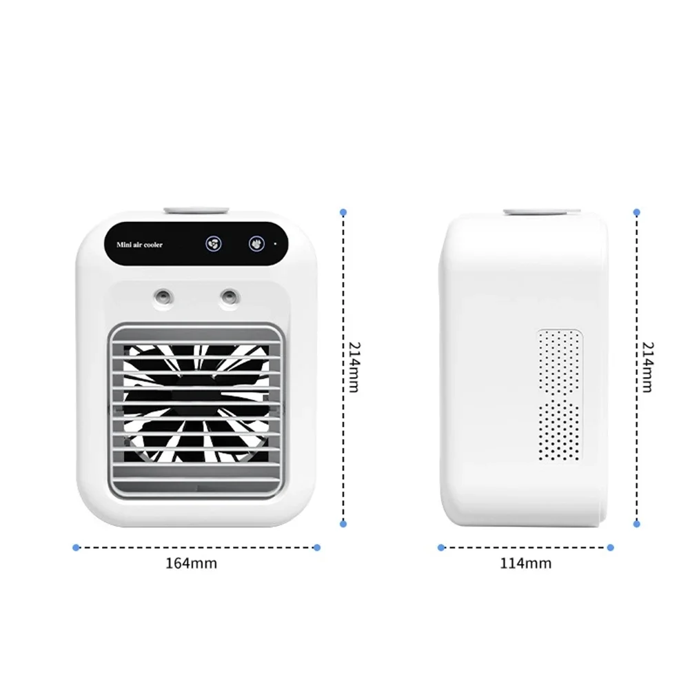 휴대용 미니 스프레이 냉각 선풍기, 전기 에어 쿨러, 에어컨 2 단 냉각 선풍기, 가정용 가습기 선풍기