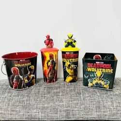 Deadpool & Wolverine Movie Tooper Cup Figure Tin Bucket Exclusive Cold Water Cup Cinema Collectible Birthday Gifts