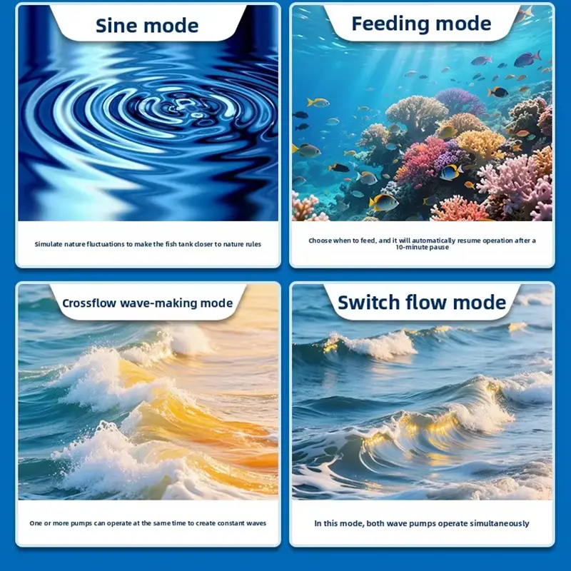 Jebao Intelligence WiFi Fish Tank Cross Flow Pump Aquarium Wave Maker Pump Circulating Pump MCP70/90/120/150/180 Water Pumps - Image 3