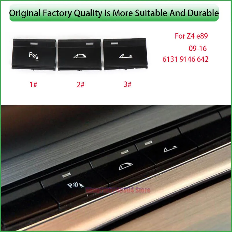 For BMW Z4 E89 All In One Switch Button Cover For Parking Radar Sensor And Convertible Functions
