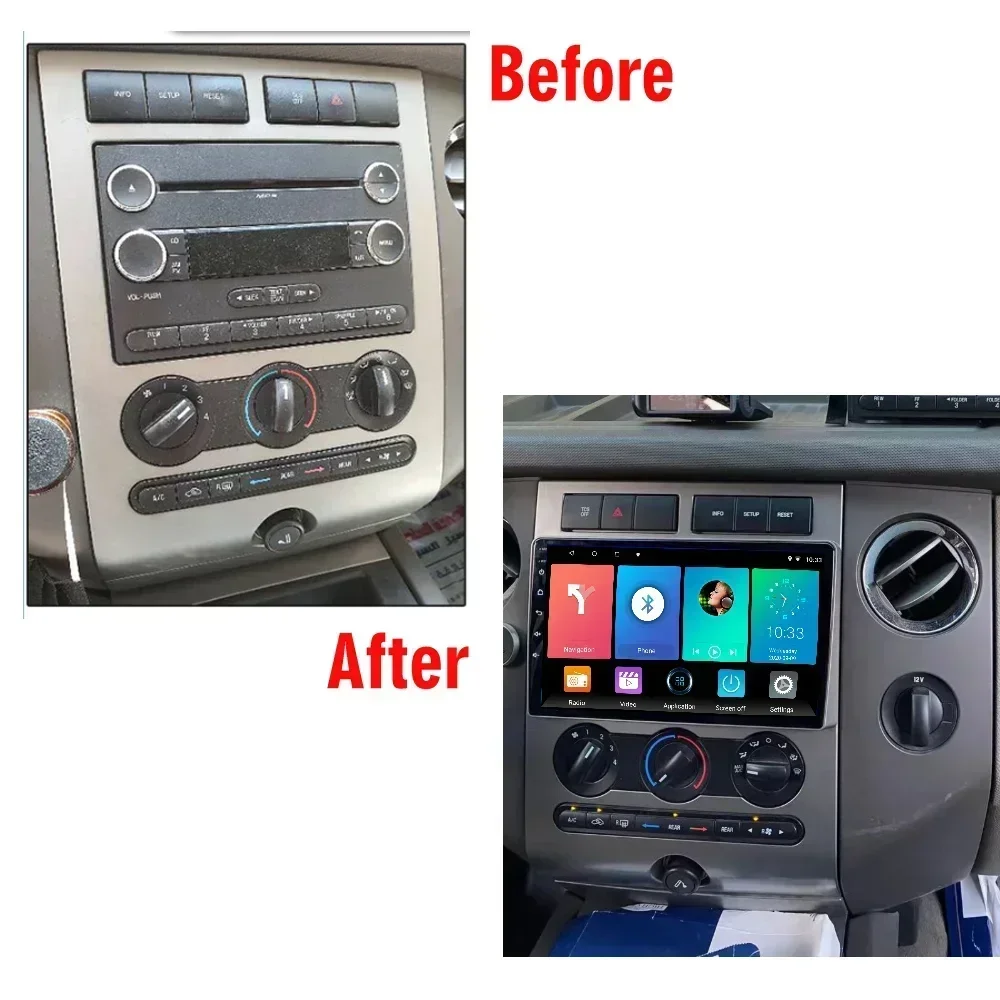 Android Radio Stereo For Ford Expedition 2007-2017 GPS Navigation Carplay 4G WiFi Car Multimedia Player Autoradio 8 Core 8+128GB