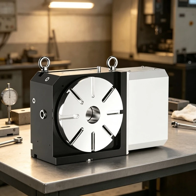 High Precision Industrial 4-Axis Roller Cam Rigid Rotary Table CNC Indexer for Machining Center