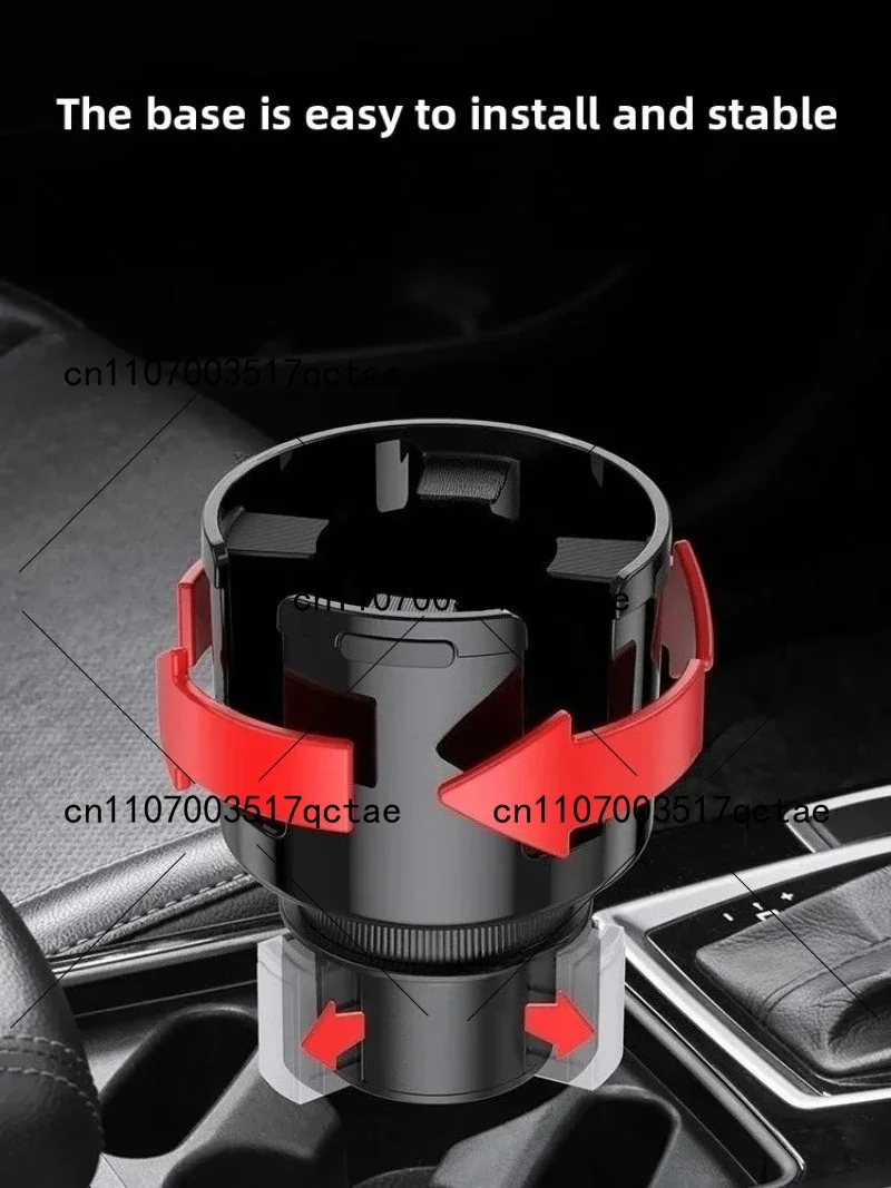 Multifunctional Car Cup Holder Beverage Teacup Holder with Mobile Phone Storage Box Car Water Cup Fixed Stopper