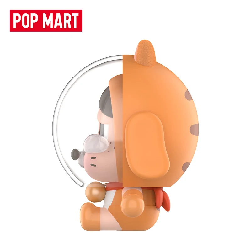 Echte Popmart Crybaby Space Cat Orange Serie Figuren Desktop Decor Sammeln Ornamente Crybaby Trendy Spielzeug Nette Puppe Geschenk