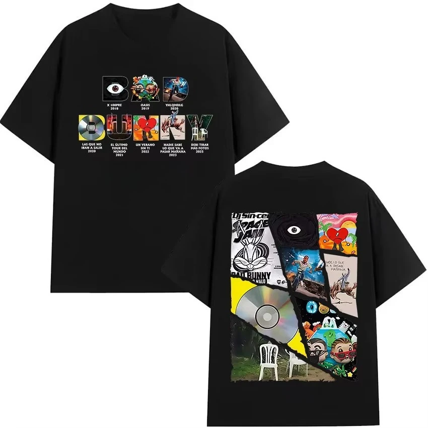 2026 Casual Street T‑Shirt Kids Adults Y2K Aesthetic Retro Music Collage Graphic Print Oversized Short Sleeve Daily Street Tee