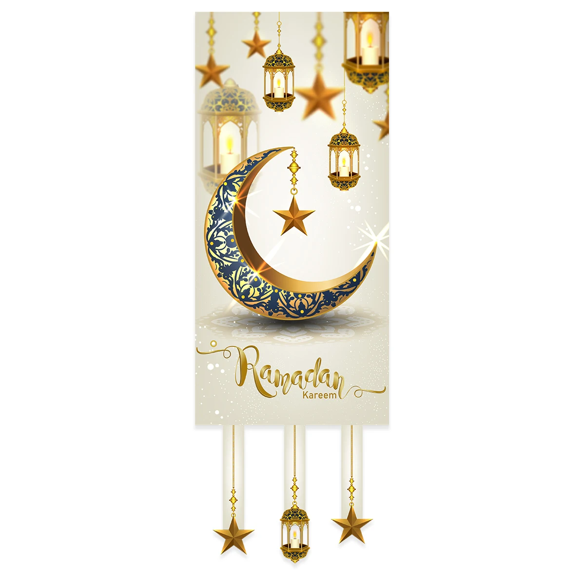 Eid Mubarak Hangende Vlag Ramadan Kareem Banner Ramadan Decoratie Voor Home Islamitische Moslim Feest Decoratie Eid Al Adha Geschenken