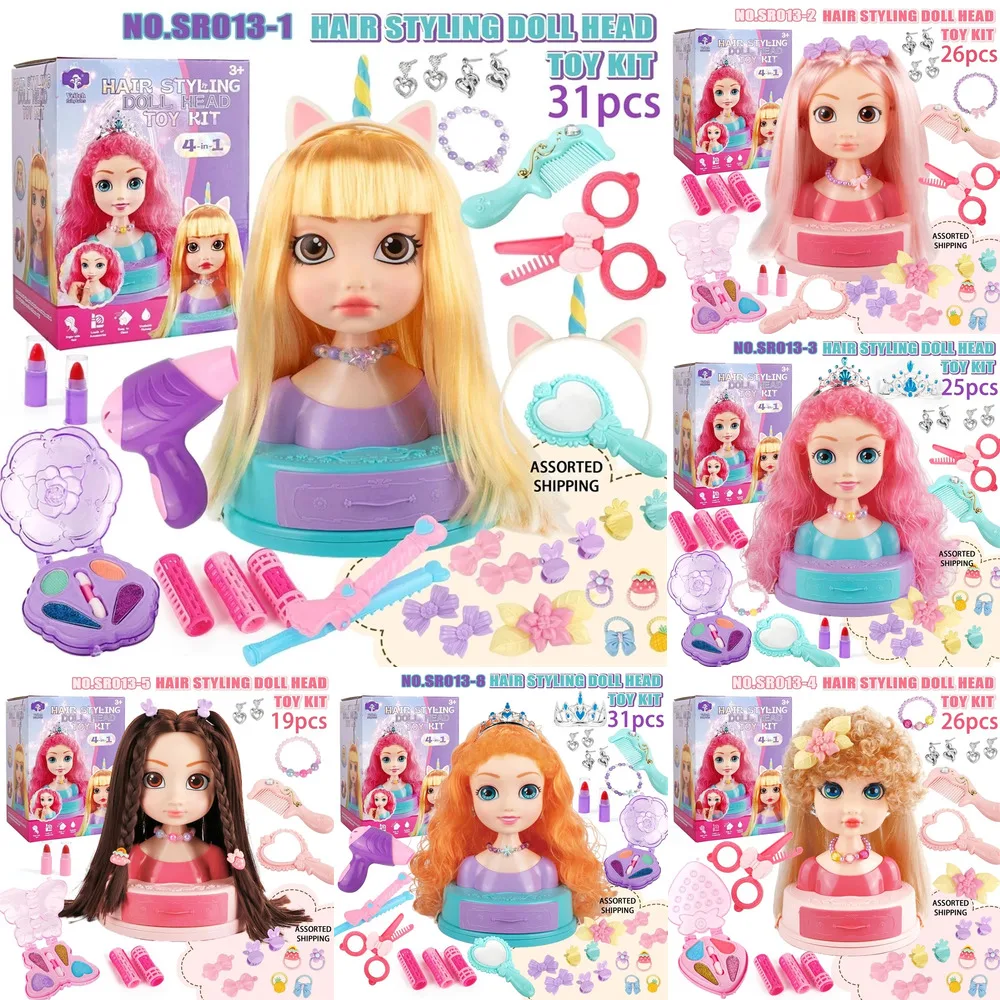 hair-styling-doll-head-makeup-toy-kit-for-girls-beauty-hair-salon-simulation-playhouse-set-birthday-role-play-gift-for-kids