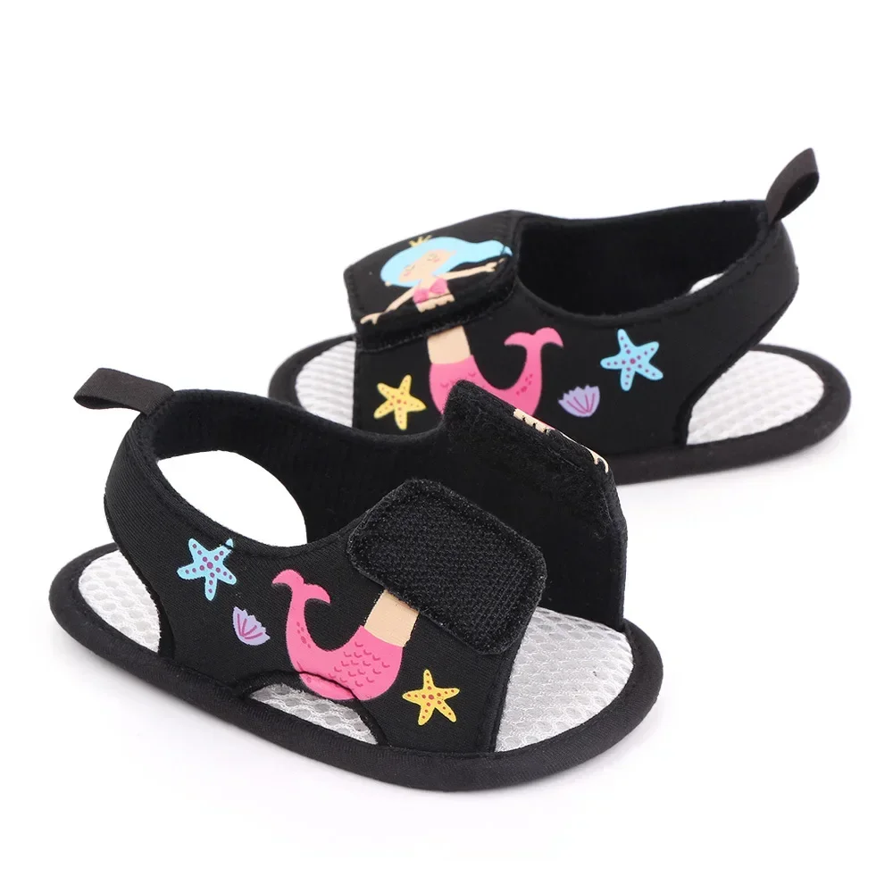 Meckior Summer Baby Garden Sandals New Children Shoes Animal Print Cartoon Soft Bottom Anti-slip Casual Infants Shoes