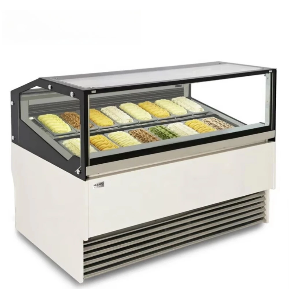 Large Capacity Commercial Display Horizontal Freezer Cabinet Freezer Ice Cream Freezer