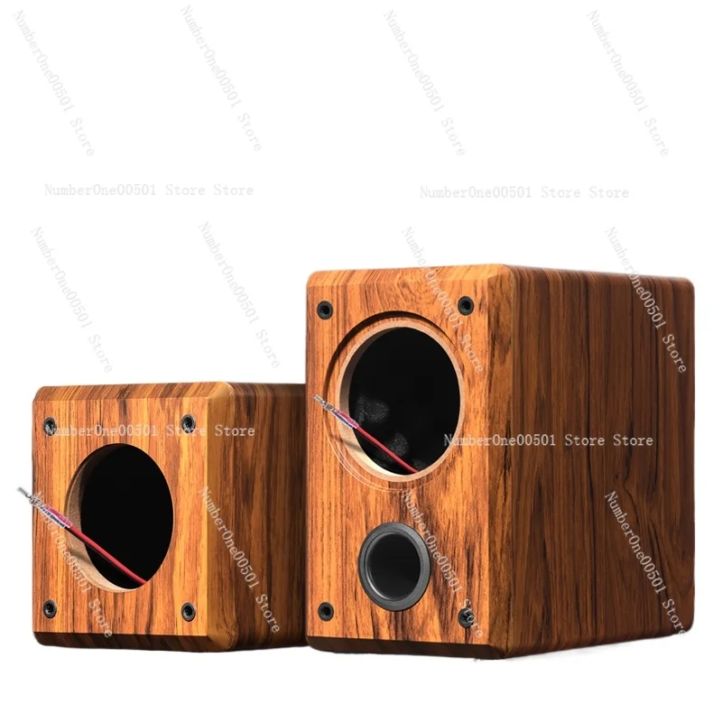 4 Inch Speaker Empty Box, Passive Empty Box for Subwoofer, 4 Inch Full Frequency Speaker, Sound Maze Empty Box, Wooden Shell