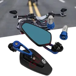 For FB Mondial Flat Track 125 HPS 125 250 hipster HPS 300 HPS 300 Motorcycle Grips End Rearview Side Mirror