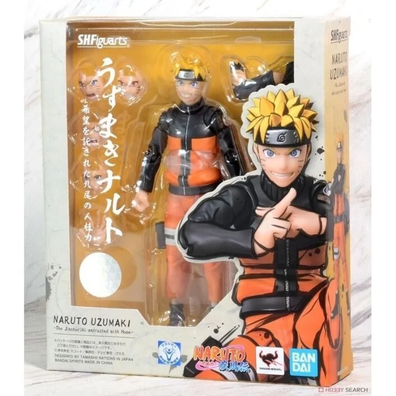 

Original Bandai Naruto Anime S.H.Figuarts Naruto Uzumaki -The No.1 Most Unpredictable Ninja PVC Action Figures Ornaments Toys