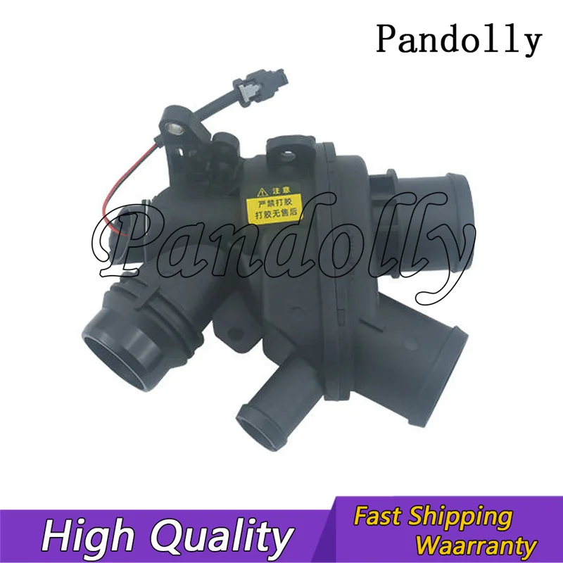 LR062498 LR107288 LR117568 3.0 Petrol Coolant Thermostat Housing w/ Sensor for Range Rover 13- RR Sport 14- New Discovery Velar