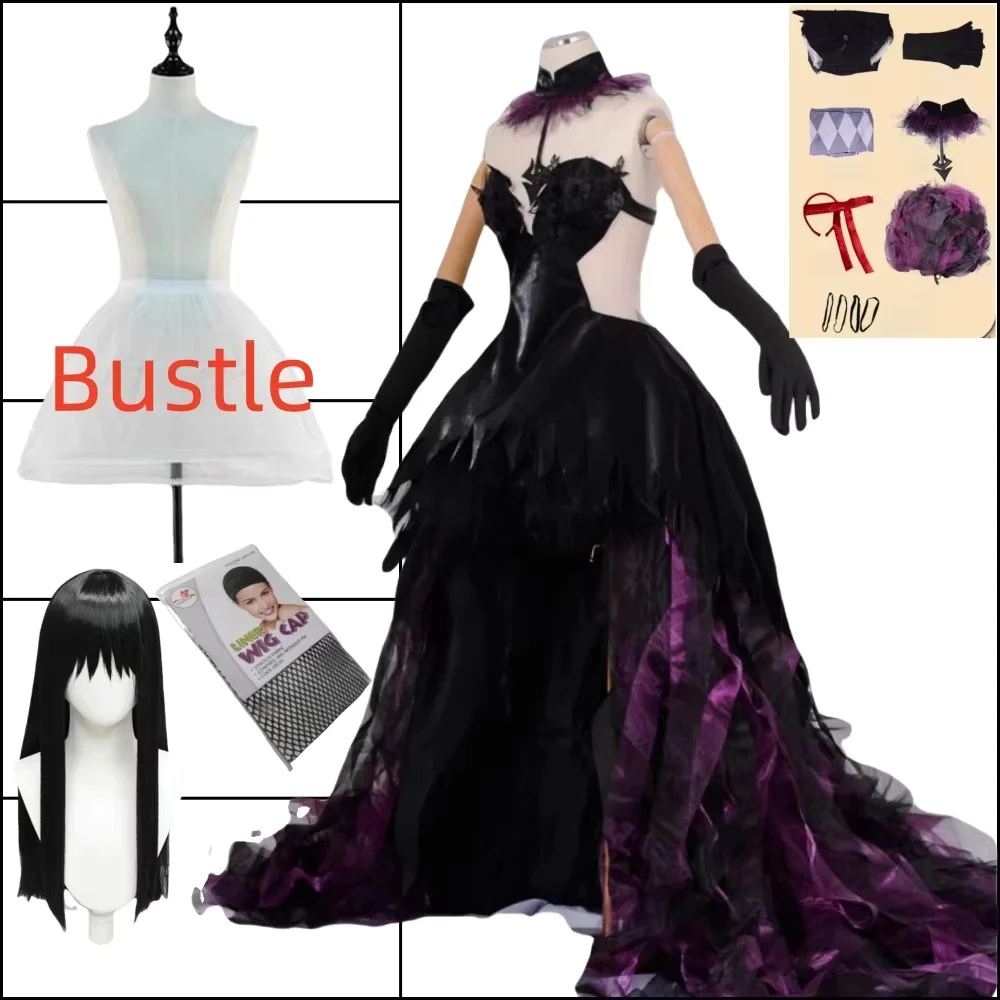 Akemi Homura Cosplay Devil Akemi Homura Vrouwen Paarse Jurk Outfits Anime Puella Magi Madoka Magica Akemi Homura Halloween Pakken - afbeelding 1