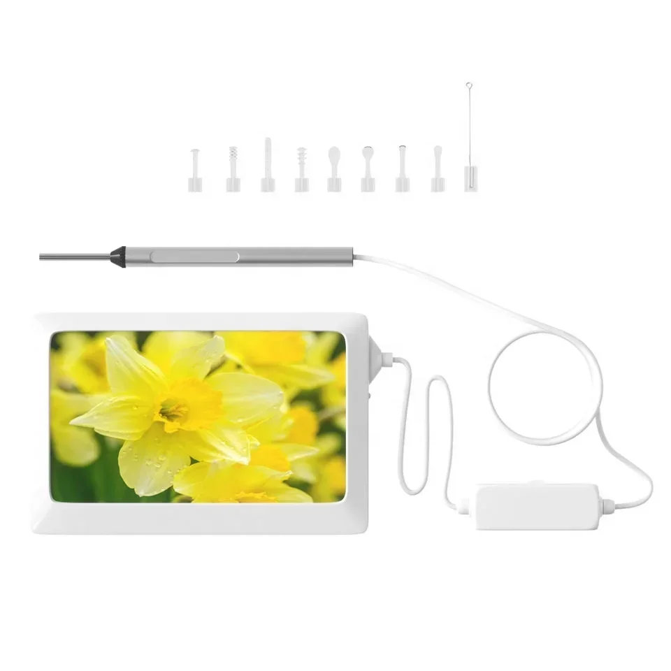 

Factory wholesale 3.9mm smart 4.3-inch screen Ear Cleaning USB Endoscope 5.5mm Visual Ear Spoon Earpick Otoscope