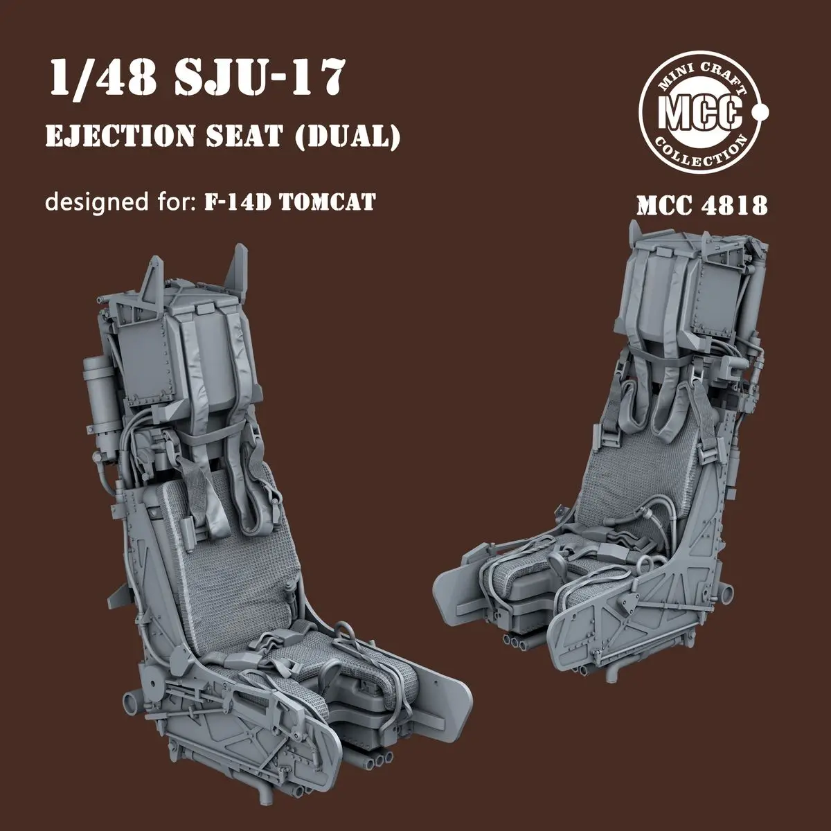 MCC 4818 1/48 S]U-17 Ejection Seat (Dual) for F-14D (2pcs) - Upgrade Detail Set