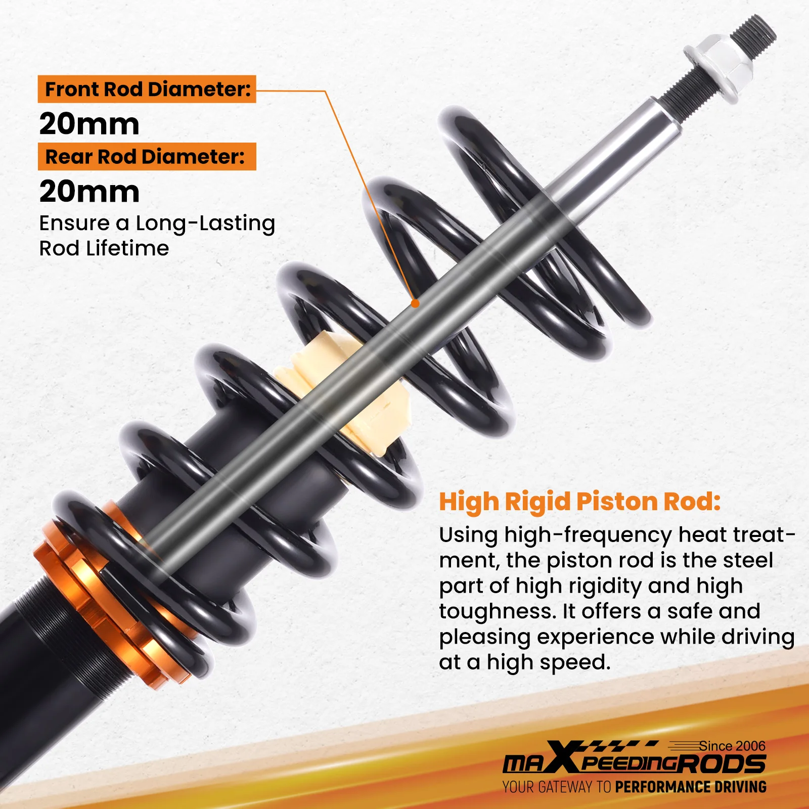 Coilover Suspension Kit for VW Transporter T5 T6 T26 T28 T30 Kombi Multivan view 6