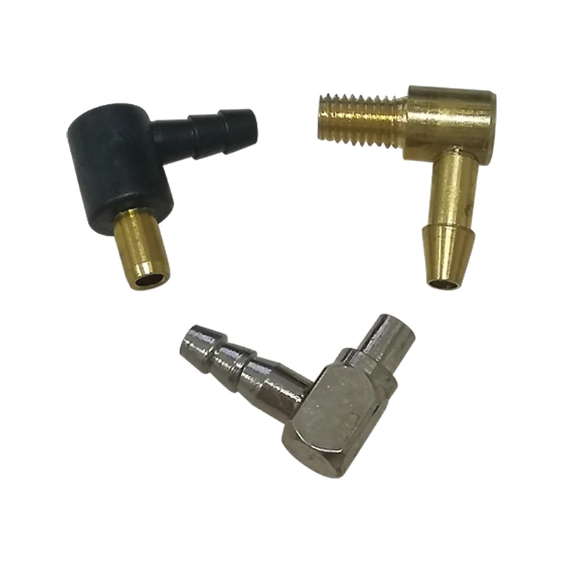 Haoye 2Pcs L-type Plastic-coated Oil Nozzle/Brushless Electric Gas& Methanol Ship Refueling Nozzle For RC Boat Accessories