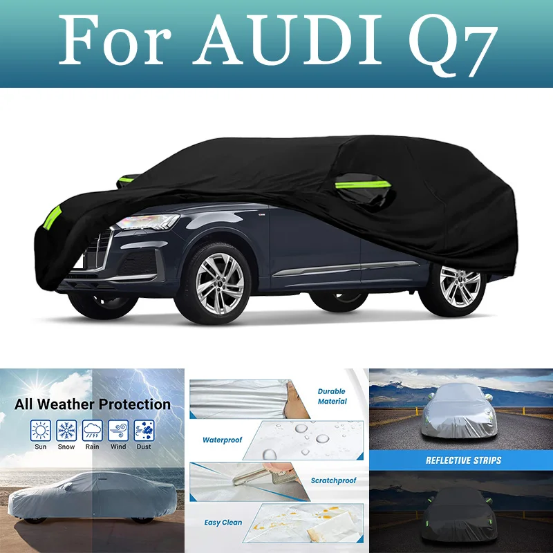 

For AUDI Q7 Car Cover Waterproof Dustproof Car Cover UV Protective Car Cover Exterior Snow Protection Covers Car Accessories