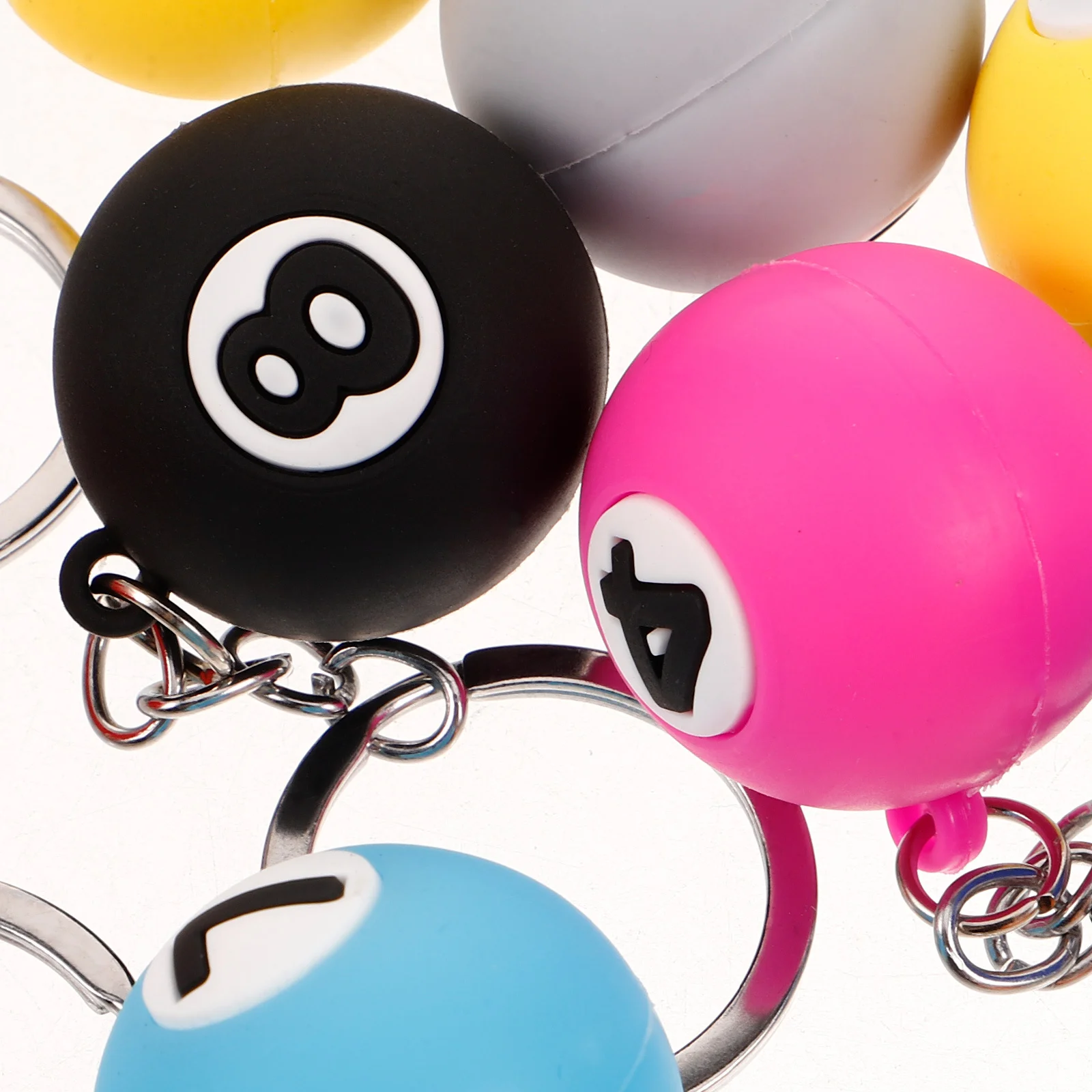 

9Pcs Billiards Ball Keychains Creative Pool Ball Hanging Pendants Decorative Sports Gifts for Men Women Pool Player Accessories