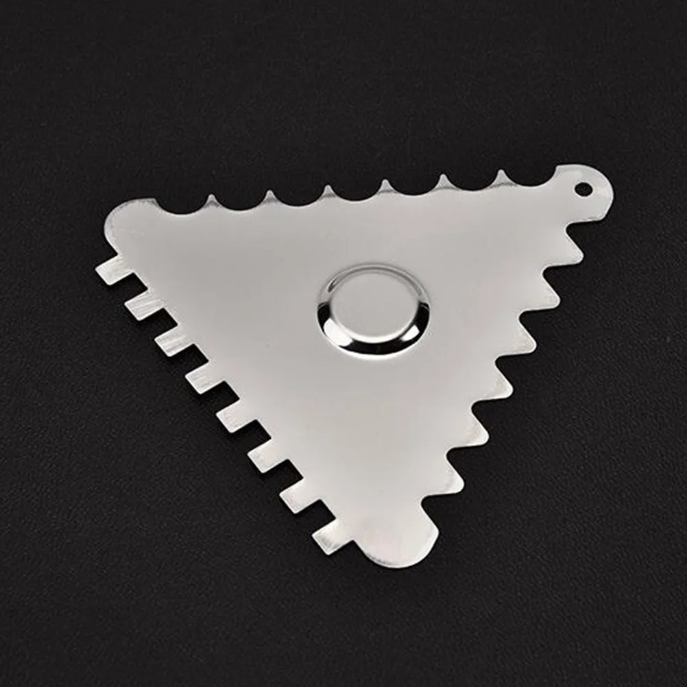 

6Pcs Multifunctional Chocolate Scraper Stainless Steel Cream Scraper Serrated Triangular Cake Baking Tool Kitchen Baking Tools