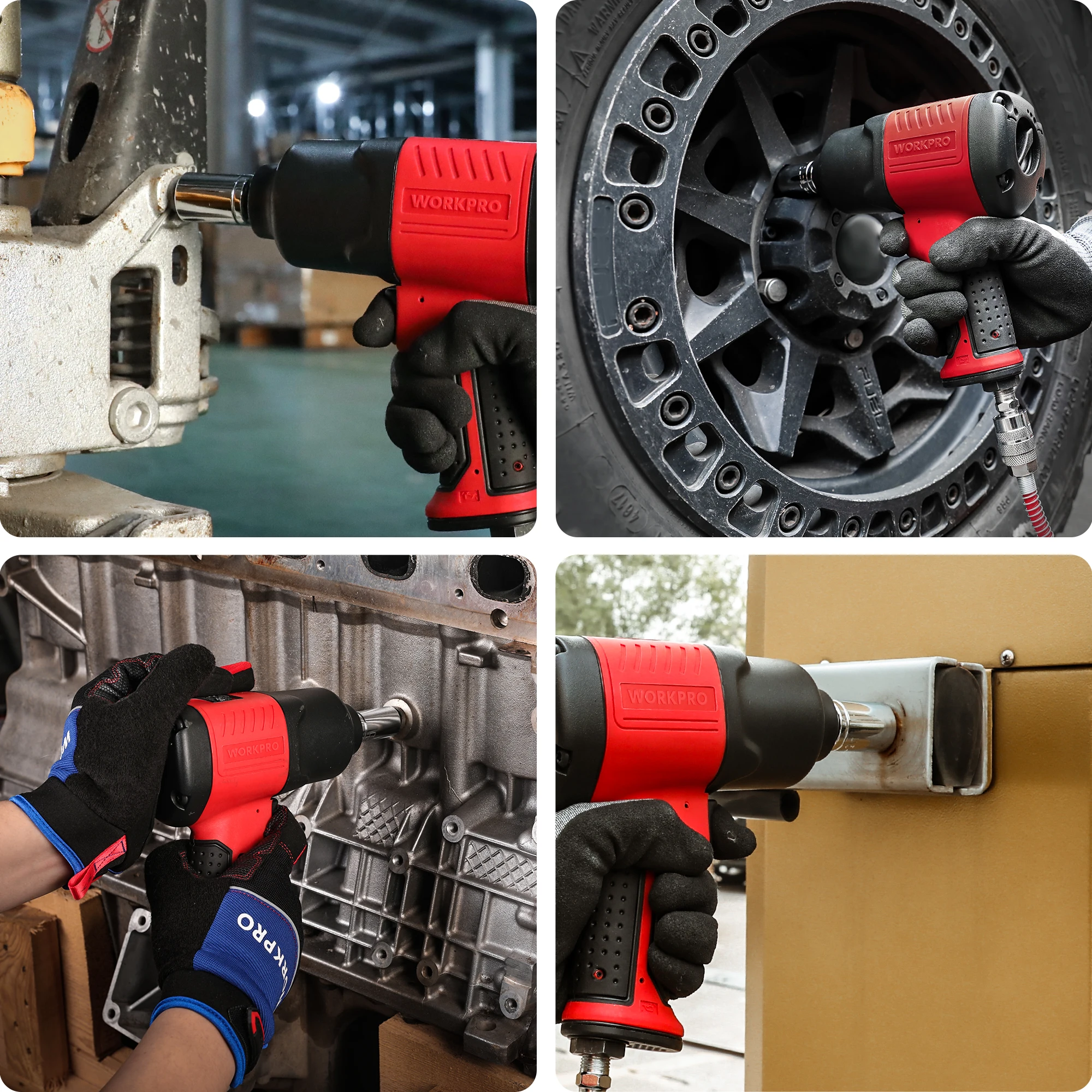 Workpro 1/2 ''Luftschlag schrauber 1200n. m Schraubens chl üssel mit hohem Drehmoment Profession eller pneumatischer Schlags ch rauber Autore paratur pneumatisches Elektro werkzeug
