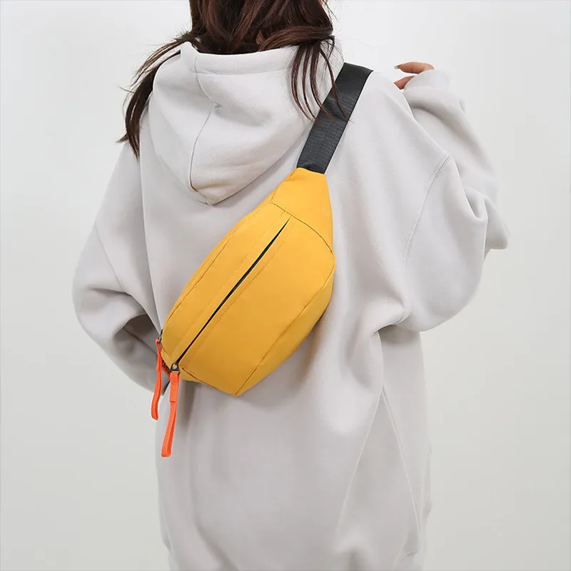 2024 Yellow Green Fashion Banana Chest Bag Men Women Street Casual Fanny Pack Outdoor Sport Single Shoulder Bag