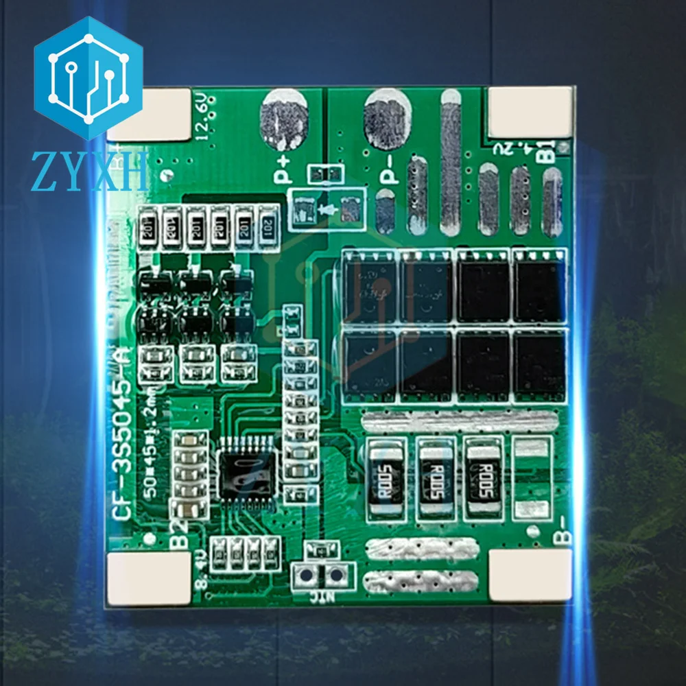 

BMS 3S 12.6V 6A 12A 25A Ternary Lithium Battery Protection Board Same Port Short Circuit Protection with Balance for Power Tools