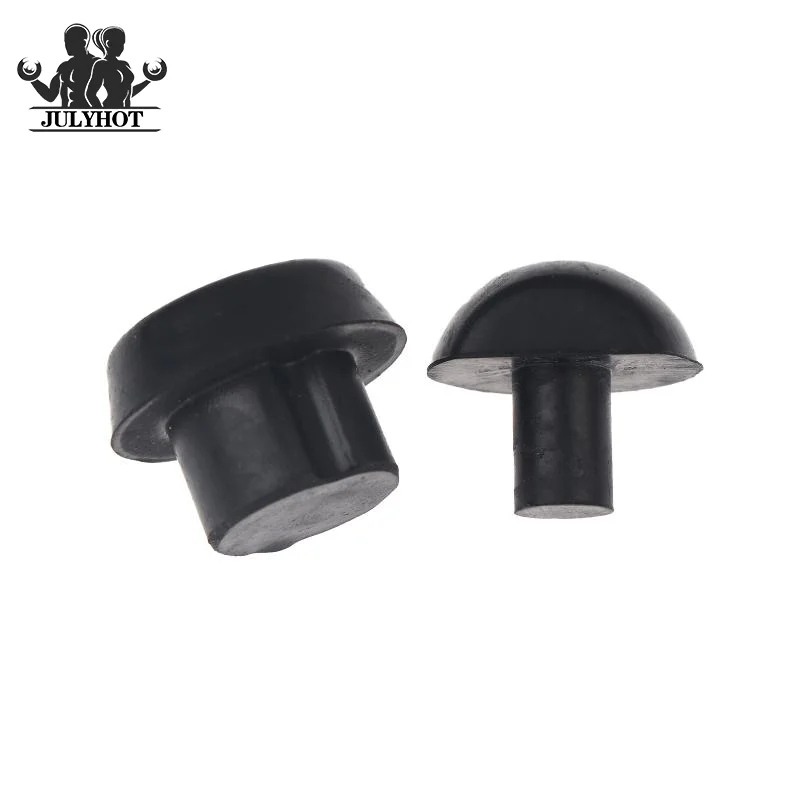 10Pcs Pool Cue Bottom Bumper Cover Shock Resistant Rubber Billiard Cue Plug for Billiard Accessory Replacement