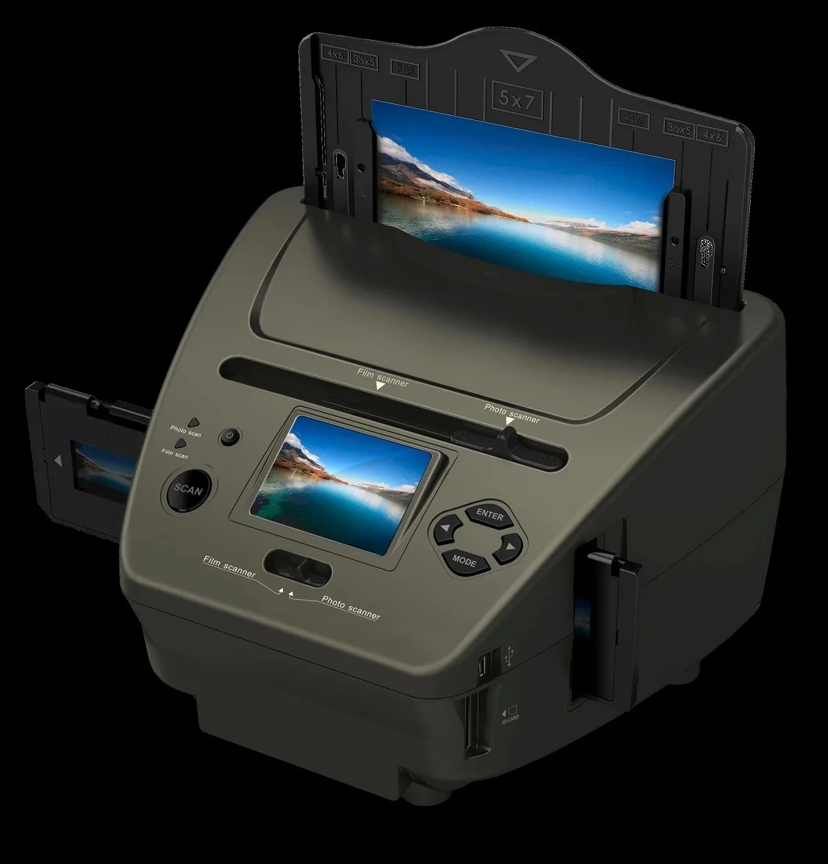 For 16‑Million‑Pixel Film‑Scanner, 135‑35mm Positive‑Negative Slide‑Converter, Digital‑Image Scanner For Photo, Business‑Card