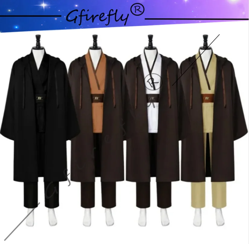 

Star Movie Obi Wan Cosplay Costume Samurai uniform Set Kenobi cosplay suit Halloween Anime Expo Jedi Performance costume prop