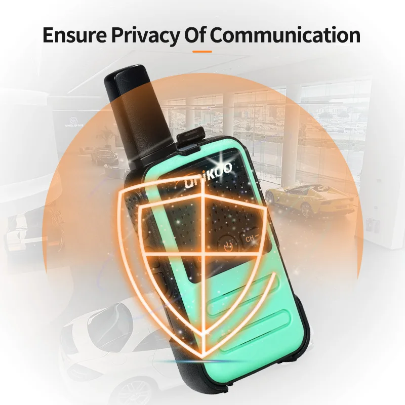 UNIKOO UK228C اسلكية تخاطب 4 قطعة PMR446 FRS المحمولة اتجاهين معدات الاتصالات اللاسلكية للتخييم للتخييم #3