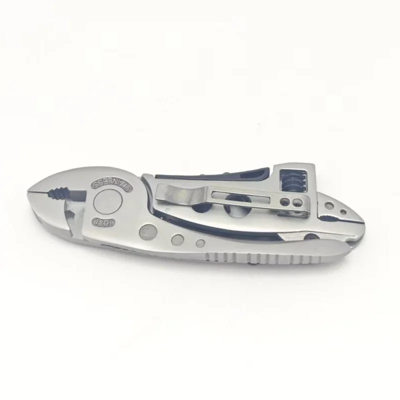 Multifunctional 9 in 1 Keychain Plier Screwdriver Pocket Tools Outdoor Camping Multi-purpose Pliers and Wrench