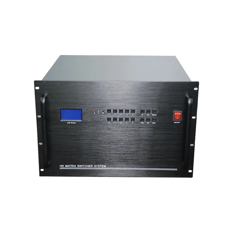 4K Professional HDM I AV VGA DVI SDI HD-BaseT Matrix 32x32 HDCP AV Distribution Hybrid Switcher Real-Time Seamless Switching