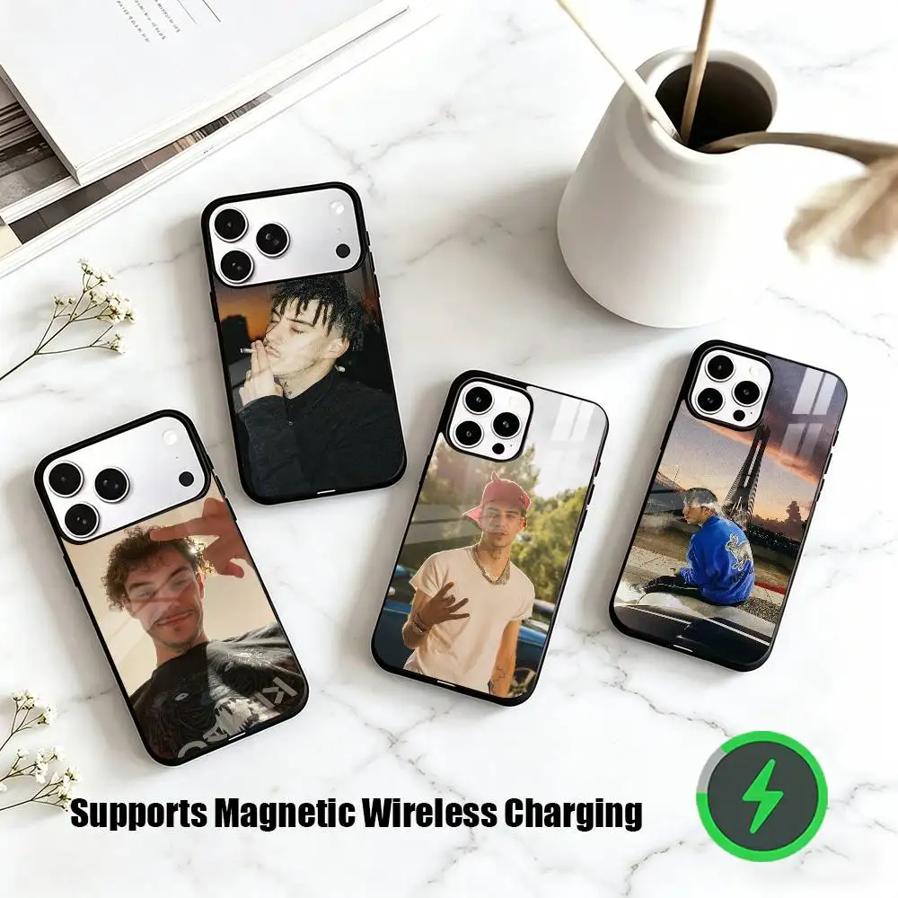 

S-Spanish Rapper Kidd Keo Portrait Phone Case For iPhone17,16,15,14,13,12,11 Plus,Pro Allows magnetic wireless charging