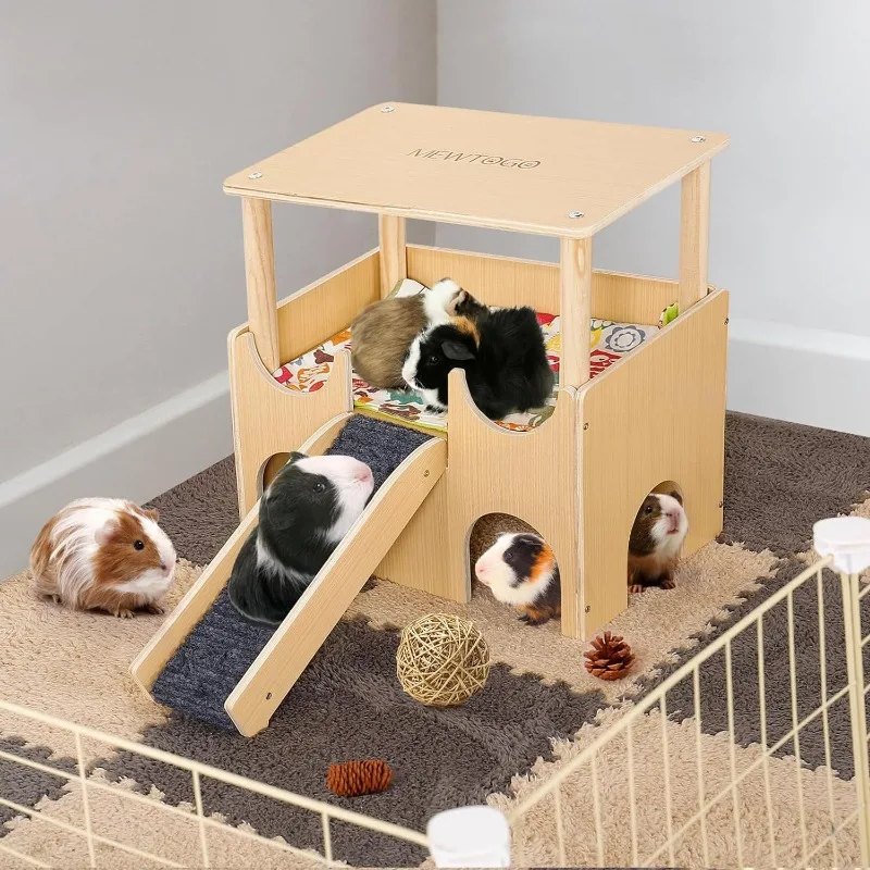 

Guinea Pig Pet Nest, Hamster Cage, Interior Landscaping Platform, Double-layer Decoration, Hammock, Hamster Climbing Ladder