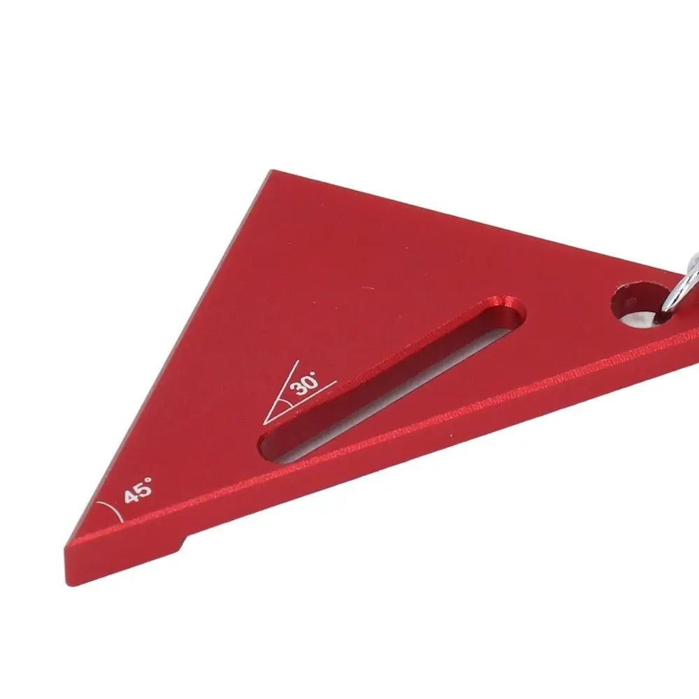2PCS Aluminum Alloy Carpenter Square High Precision 45/90 Degree Protractor Tool Compact red Measuring Square Woodworking