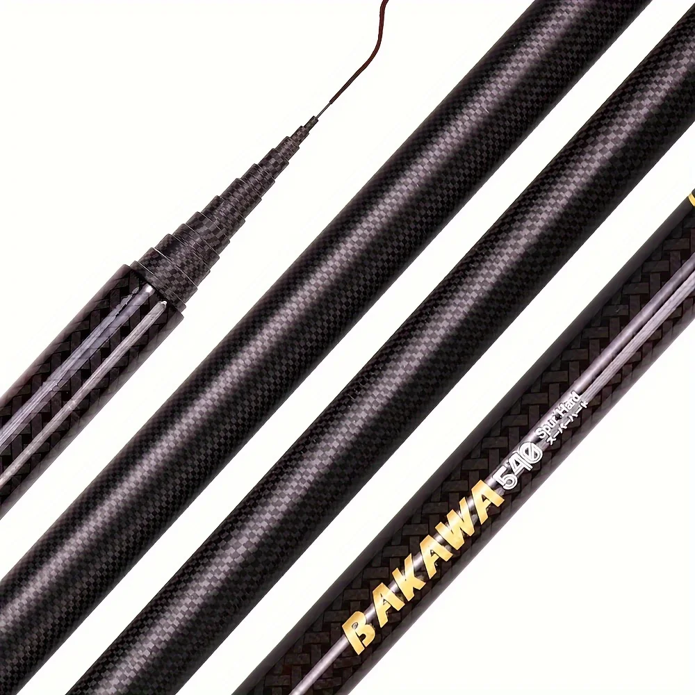 BAKAWA Ultraleichte Carbon-Angelruten 1,8M-7,2M Tragbare Teleskop-Reise-Mini-Stream-Feeder-Rute Harte Pesca Karpfen-Süßwasser-Angelrute – Detail 6