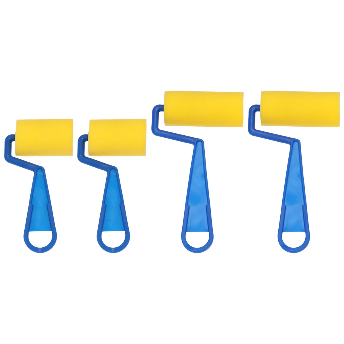 Детский набор губчатых кистей для рисования, желтый прочный художественный инструмент для рукоделия для детей, обучающие принадлежности для рисования своими руками