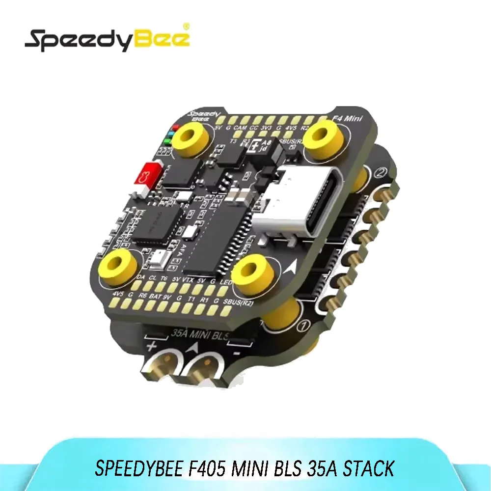 

SpeedyBee F405 Mini BLS 20x20 Stack - 35A 4in1 ESC, F405 FC 3-6S, Bluetooth, DJI for FPV Freestyle/Racing Drones