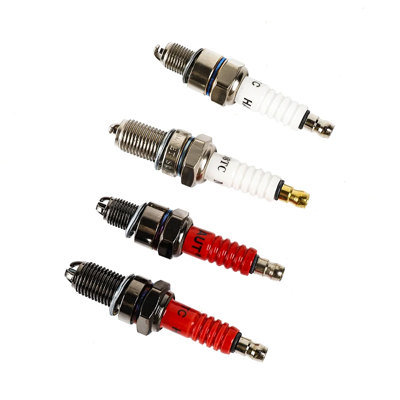 1/2Pcs Racing Spark Plug 3 Triple Electrode A7TC D8TC For GY6 CG 50 70 110 125 150CC Motorcycle Atv Scooter Dirt Bike Go Kart